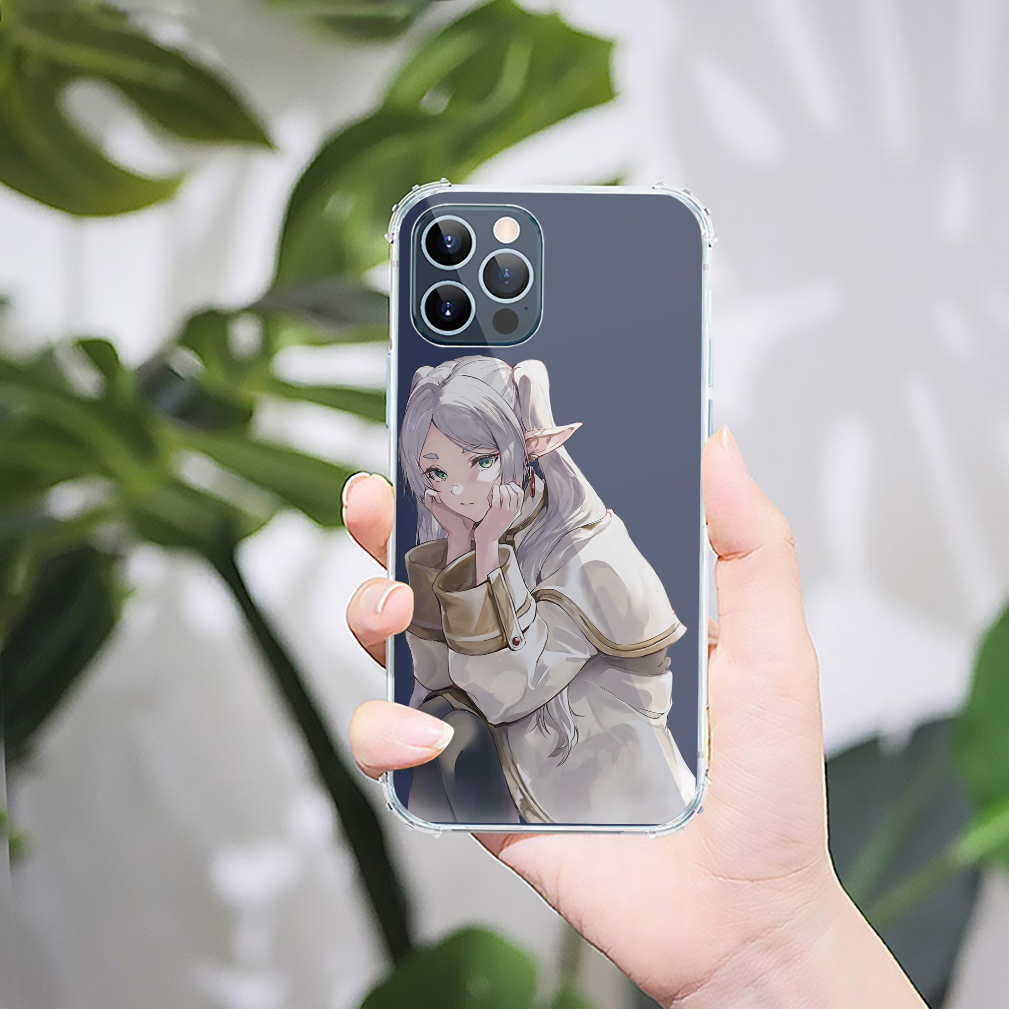 （画像用） 葬送のフリーレン Frieren 【iPhone 12シリーズ対応】透明スマホケース（クリアソフトケース）